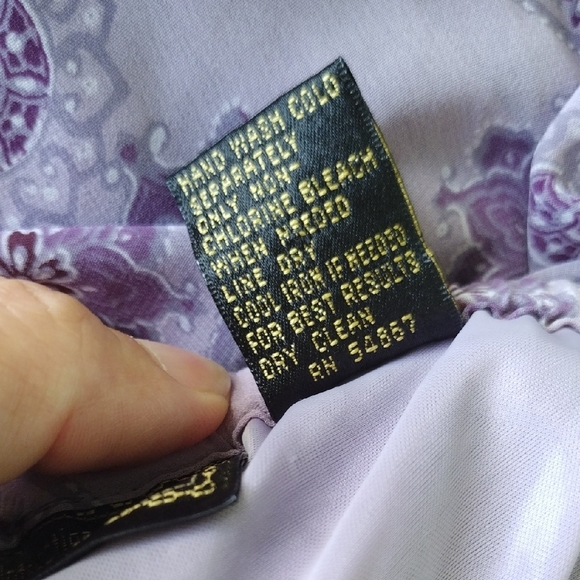 Express Lavender Floral A-Line Skirt - Picture 6 of 13